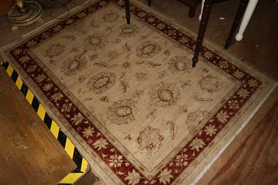 Persian cream ground rug(-)